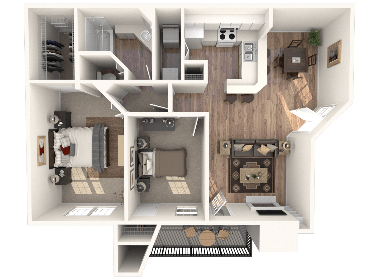 Floor plan layout diagram for Channings Mark - B1
